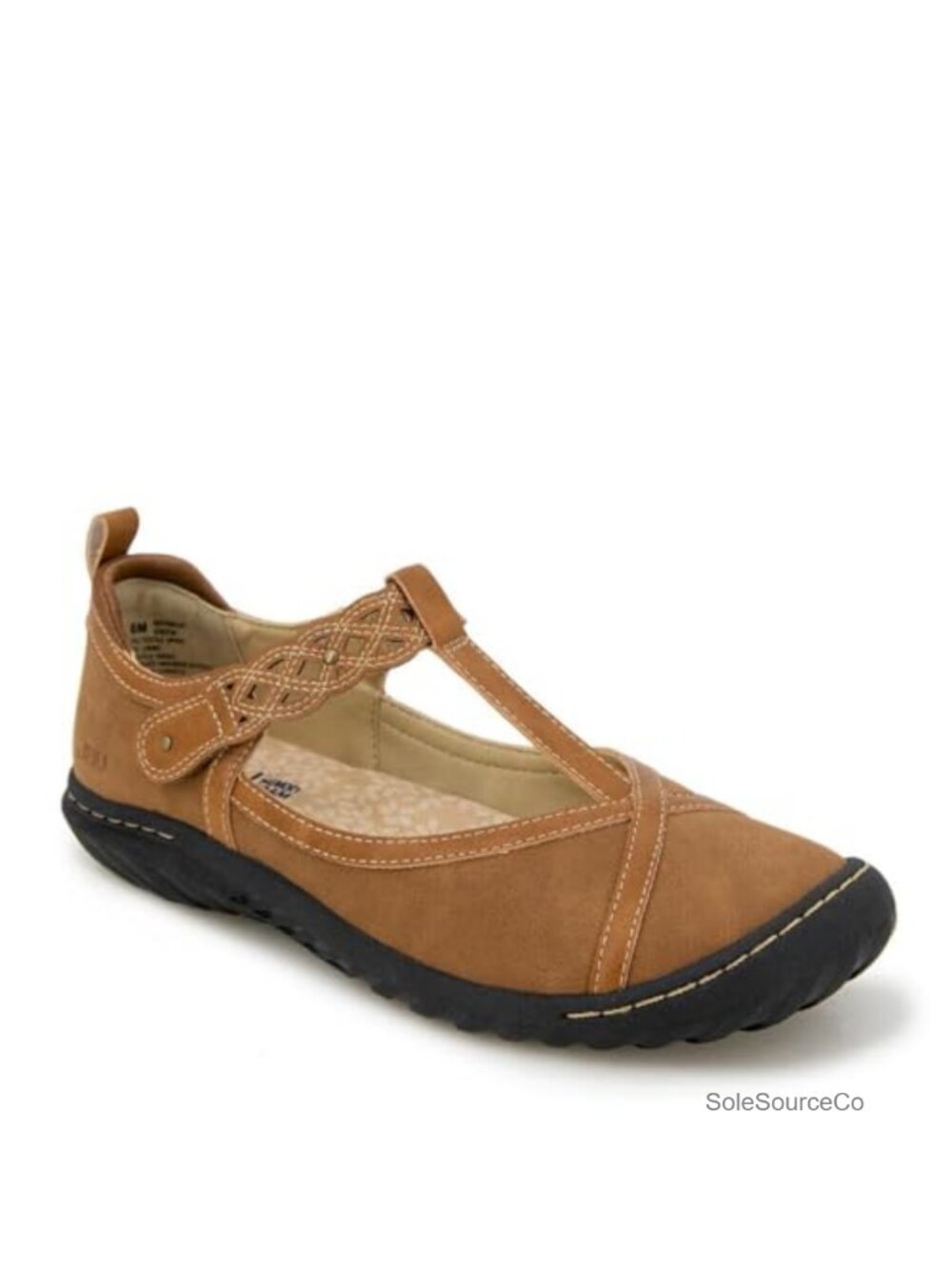 JBU Womens Buttercup Mary Jane Flat Cushioned Comfort Slip On